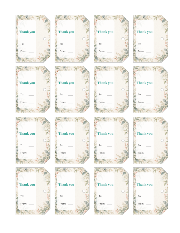 Preview of Printable Mini Gift Tags